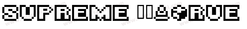 supreme 常规(True Type)字体转换
